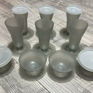 Vintage Tupperware: 6 Sundae Cups and 4 Jello cups
